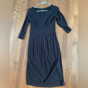 Maternity Isabella Oliver Black Midi Dress